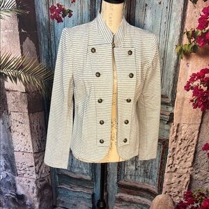 Tommy Hilfiger grey and white open blazer NWT, size small